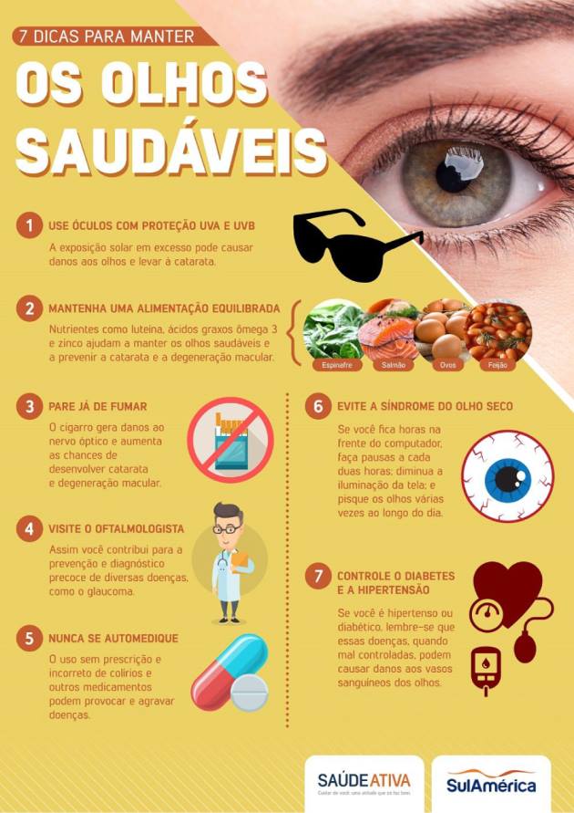 7 dicas para manter os olhos saudáveis