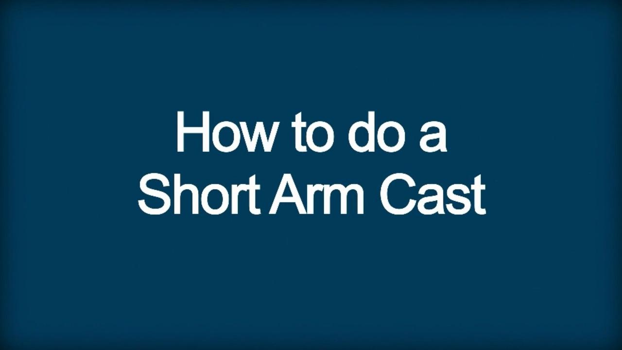 Cách bó bột ngắn cho cánh tay